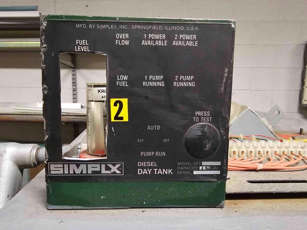 150 gallon Simplex, Diesel Day Tank, 52700 cu.ft./hr. - Image 6