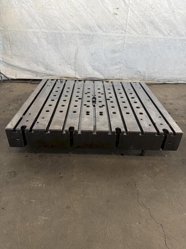 67" L x 60" width x 9" H, T-slotted Bolster Plate, 11 T-slots - Image 1