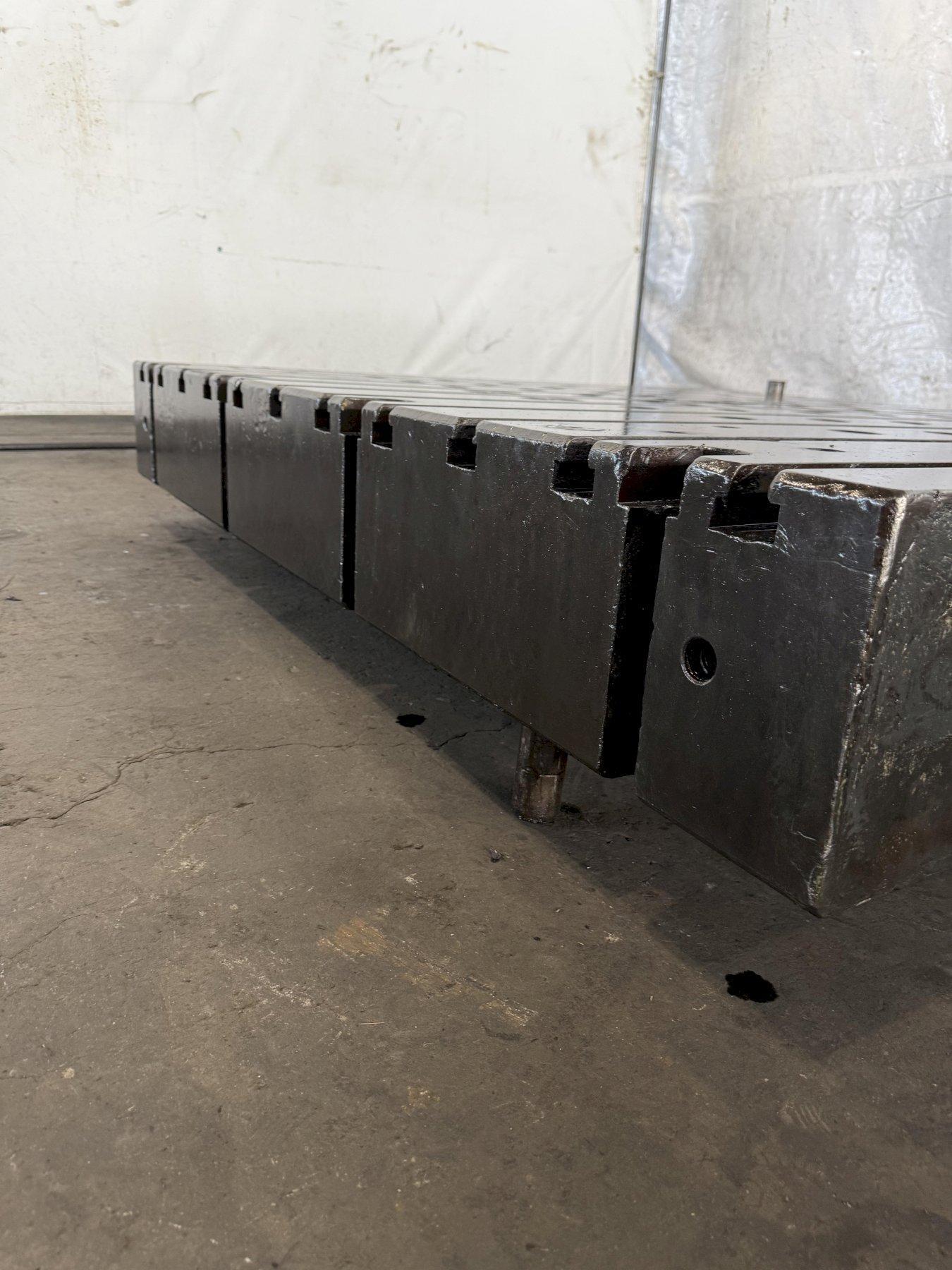 67" L x 60" width x 9" H, T-slotted Bolster Plate, 11 T-slots - Image 5