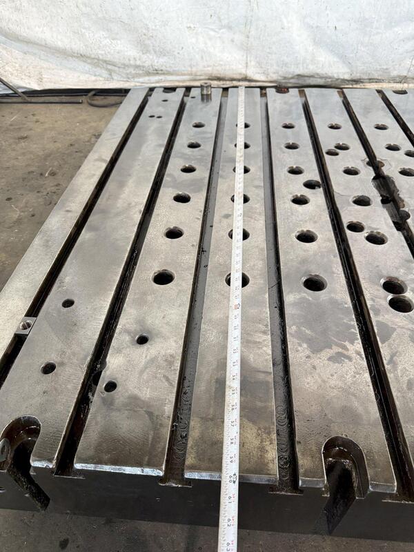 67" L x 60" width x 9" H, T-slotted Bolster Plate, 11 T-slots - Image 7