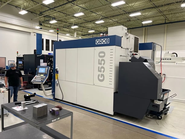 Grob #G550, 5-Axis horizontal machining center, 50 automatic tool