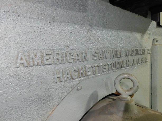 35" American Sawmill Machinery, vertical bandsaw, 36" x29" tilt table, foot brake, 20' 8" x3/4" x.035" blade - Image 7