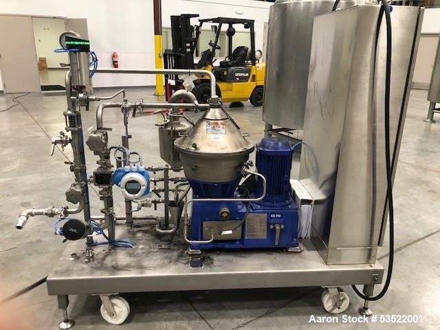Alfa-Laval #LAPX-404SGP-31G/CG, Disc Centrifuge, Stainless Steel, 9600 RPM Bowl, 33 LPH solids capacity, 100 - Image 1