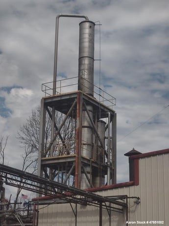 3.5' Vendome Copper & Brass, Distillation Columns, 5-7 GPM of ethanol @ 15-20% feed rate, (18) tray stripper - Image 3
