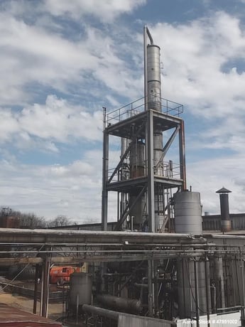 3.5' Vendome Copper & Brass, Distillation Columns, 5-7 GPM of ethanol @ 15-20% feed rate, (18) tray stripper - Image 4