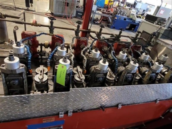 Turek & Heller #WU-11, tubular encapsulated cable tube mill, R to L, 25 FPM, upgraded 2022 - Image 6