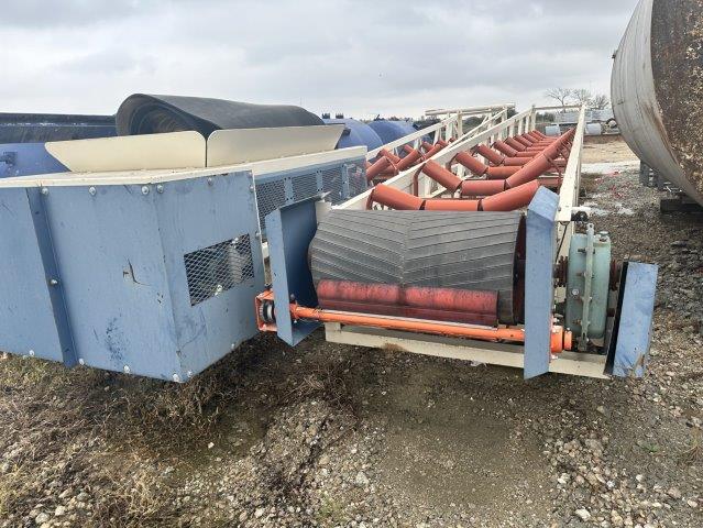 Portable hopper with stationary 80' conveyor, new, never used, 2016 - Image 3