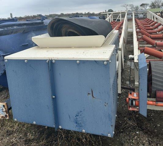 Portable hopper with stationary 80' conveyor, new, never used, 2016 - Image 4