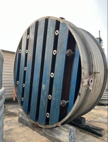 Rosenmund, 8 square meter nutsche filter, 304 Stainless Steel, 20 HP main drive, hydraulic pack, 1991 - Image 5