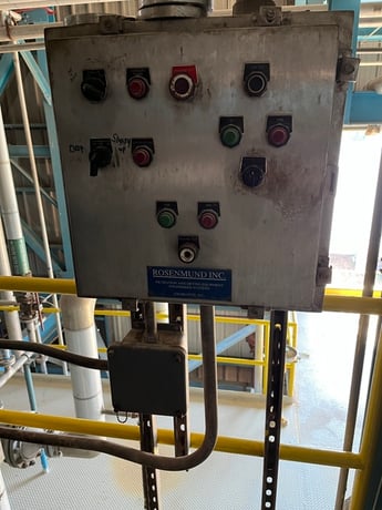 Rosenmund, 8 square meter nutsche filter, 304 Stainless Steel, 20 HP main drive, hydraulic pack, 1991 - Image 10