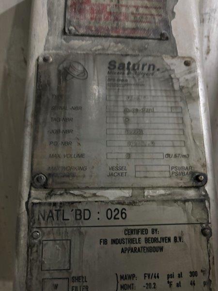 212 cu.ft. Jaygo #DF6000-VD2, nauta mixer/dryer, 304L Stainless Steel, conical orbital screw, 20 HP, 2001 - Image 10