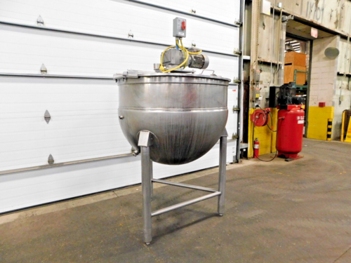 200 gallon Stainless jacketed mixing kettle, 48" dia. x 36" deep, 2 HP, 230/460 V., 3 phase - Image 3