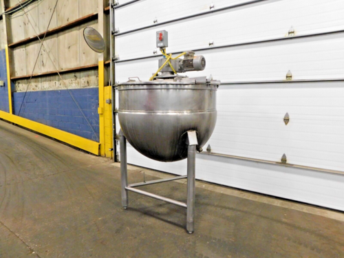 200 gallon Stainless jacketed mixing kettle, 48" dia. x 36" deep, 2 HP, 230/460 V., 3 phase - Image 4