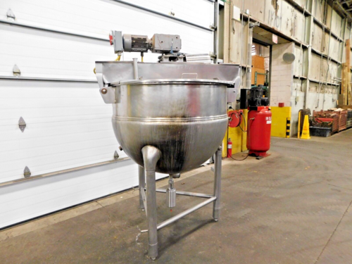 200 gallon Hamilton, Stainless jacketed mixing kettle, 2 HP, 1730 RPM, 48" dia. x 36" deep - Image 3