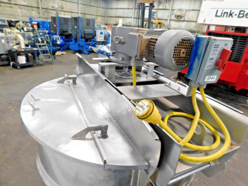 200 gallon Hamilton, Stainless jacketed mixing kettle, 2 HP, 1730 RPM, 48" dia. x 36" deep - Image 9