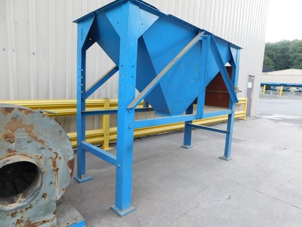 AAF #B, dust arrestor size 3-7 dust collector, 10 HP, 1710 RPM, 107" x 36" hopper - Image 6