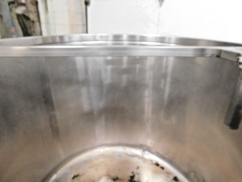 300 gallon Stainless Steel open top tank, 48" diameter, 38" straight wall, (2 available) 2" outlets - Image 9
