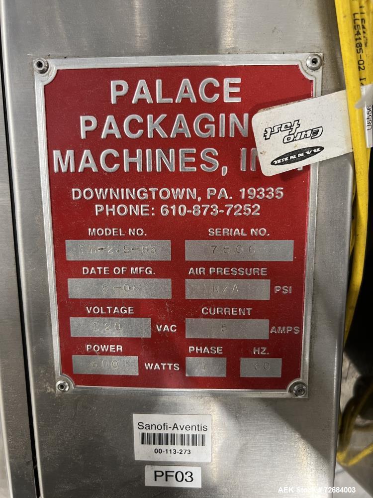Palace #TH-2.5-83, Inclined Belt Conveyor, no motor, 120 V, 2006 - Image 4