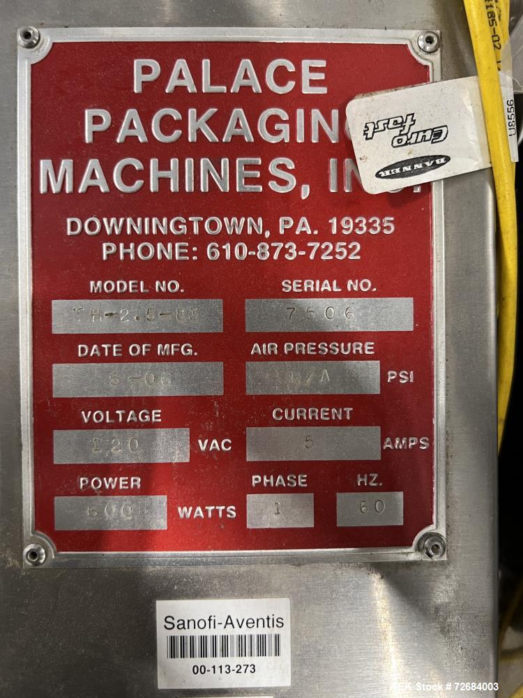 Palace #TH-2.5-83, Inclined Belt Conveyor, no motor, 120 V, 2006 - Image 5