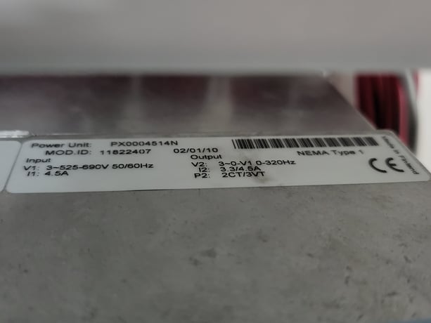 3 HP Eaton, SVX002A1-5A4N1, vari-frequency drive, 600 Volts, 3 phase, like new - Image 9