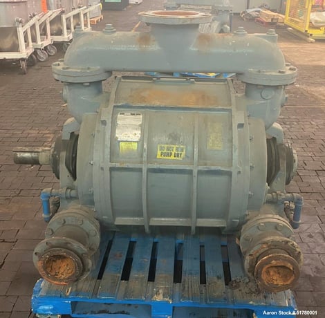 2120 CFM @ 15" Hg., Nash #CL-2002, Liquid Ring Vacuum Pump, carbon steel, 6" inlet, 5" outlet, 125 HP, 2005 - Image 1