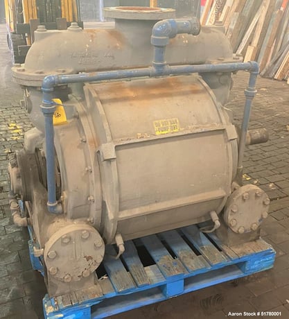 2120 CFM @ 15" Hg., Nash #CL-2002, Liquid Ring Vacuum Pump, carbon steel, 6" inlet, 5" outlet, 125 HP, 2005 - Image 3