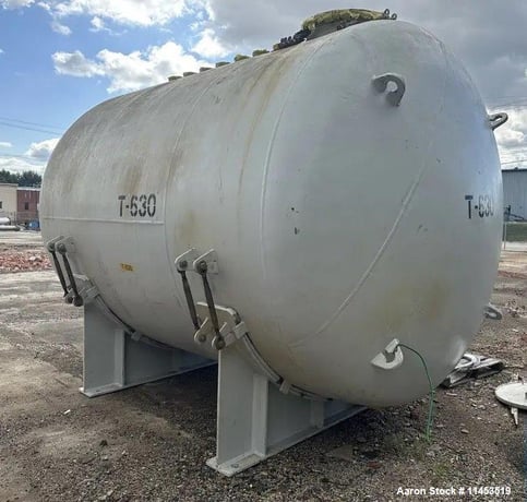 6000 gallon Pfaudler, Glass Lined Chemstore Receiver Tank, Horizontal, 87 psi/FV @ 392 F, 2011 - Image 4