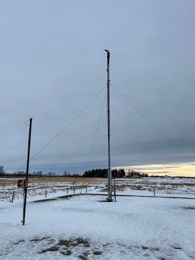 16" x 50' Sparrow Electric Co. Guyed Flare Stack - Image 1