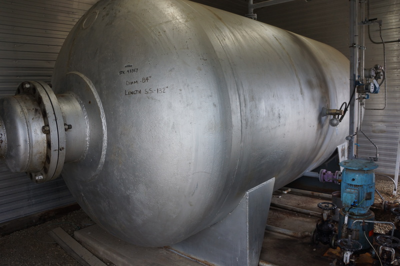 84" x 11' Flare Knockout Drum, 6 bbl, 15 PSI - Image 1