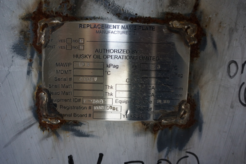 84" x 11' Flare Knockout Drum, 6 bbl, 15 PSI - Image 6