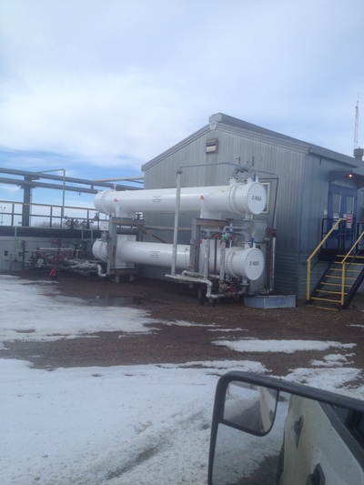 1884 sq.ft., 150 psi shell, 75 psi tube, Altex Industrial #18F41110N70410, heat excahnger, 32.3" diameter x - Image 2