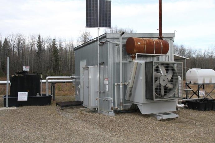 145 HP Frick #XJF151N, screw compressor, Caterpillar G3306NA NG engine, 2004 - Image 1