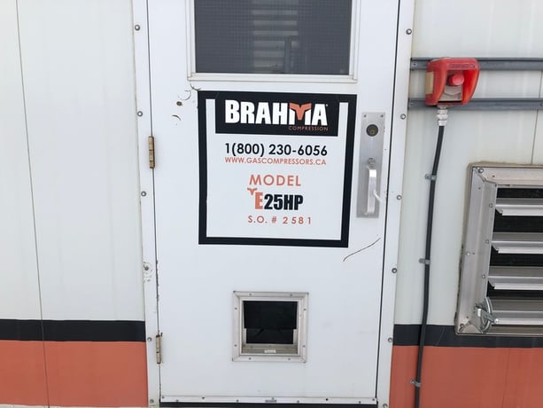 25 HP TamRotor #E6G, screw compressor, Marathon Electric E207 engine, 2-stage, 2006 - Image 2