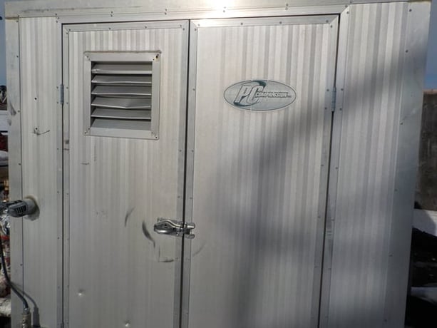 27 HP Rotorcomp #NK60, screw compressor, Sunfab Hydraulics M012WH-B4KU, 2007 - Image 1