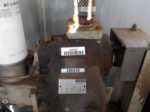 27 HP Rotorcomp #NK60, screw compressor, Sunfab Hydraulics M012WH-B4KU, 2007 - Image 4