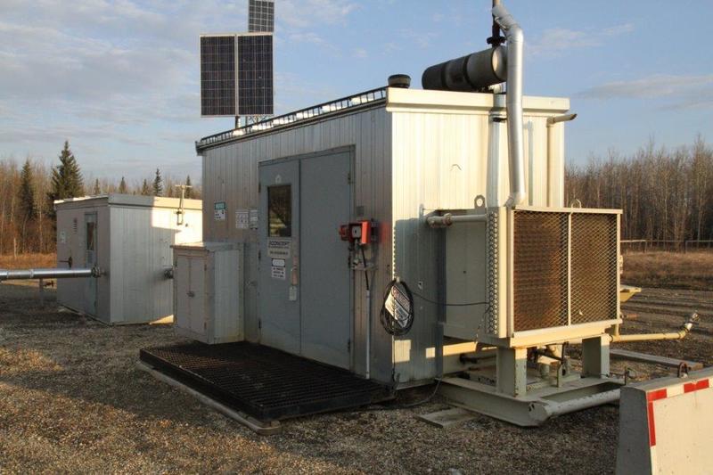 60 HP Sullair #PDH12L, screw compressor, Arrow VRG-830 NG engine, 2003 - Image 1