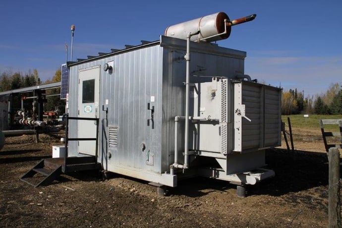 90 HP Frick #XJF151M, screw compressor, Caterpillar G3304NA NG engine - Image 1