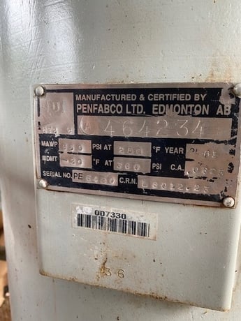 95 HP Gardner Denver #SSHG99B01, screw compressor, Caterpillar G3304NA NG engine, 1-stage, 2001 - Image 6