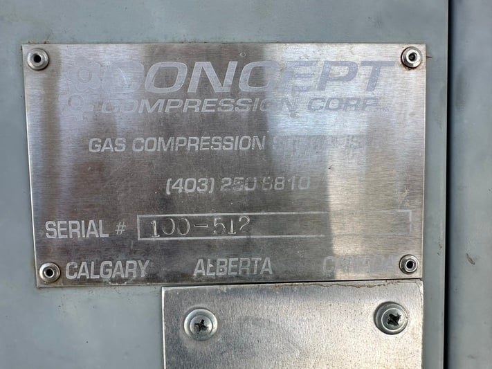 95 HP Sullair #22178, screw compressor, Caterpillar G3304NA NG engine, 1-stage, 2009 - Image 5