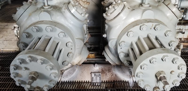 1085 HP Geminis #FE650D/4, reciprocating compressor, 3-stage, Caterpillar 3516 NG engine, 1998 - Image 4