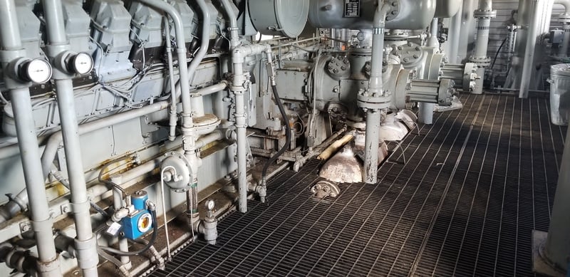 1085 HP Geminis #FE650D/4, reciprocating compressor, 3-stage, Caterpillar 3516 NG engine, 1998 - Image 9