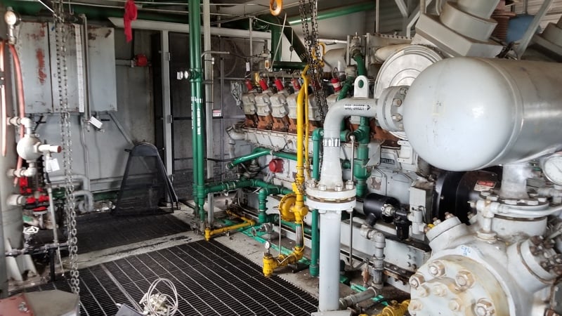 1085 HP Energy Industries #FE650D-4, reciprocating compressor, 3-stage, Caterpillar G3516-Tale NG engine - Image 4