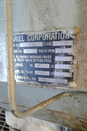 1176 HP Ariel #JGK/4, reciprocating compressor, 3-stage, Waukesha L5790GL NG engine, 1997 - Image 6
