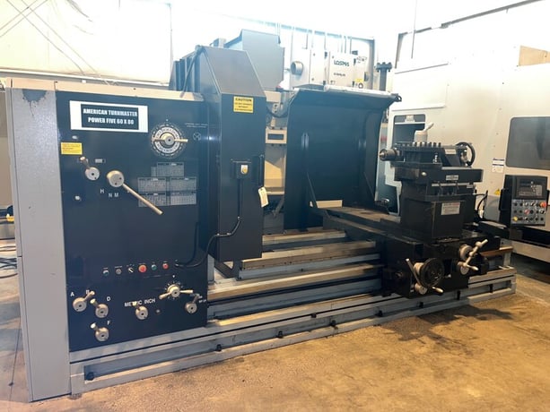 60"/ 80" x 80" Republic-Lagun #American-Turnmaster-Power-Five, hollow spindle, 6" hole - Image 2