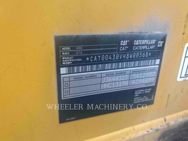 Cat 430 CF, Backhoe Loader, 766 hours, S/N: H8W00568, 2022 - Image 6