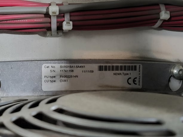 20 HP Eaton, SVX015A1-5A4N1, variable frequency drive, 600 Volts, like new - Image 8