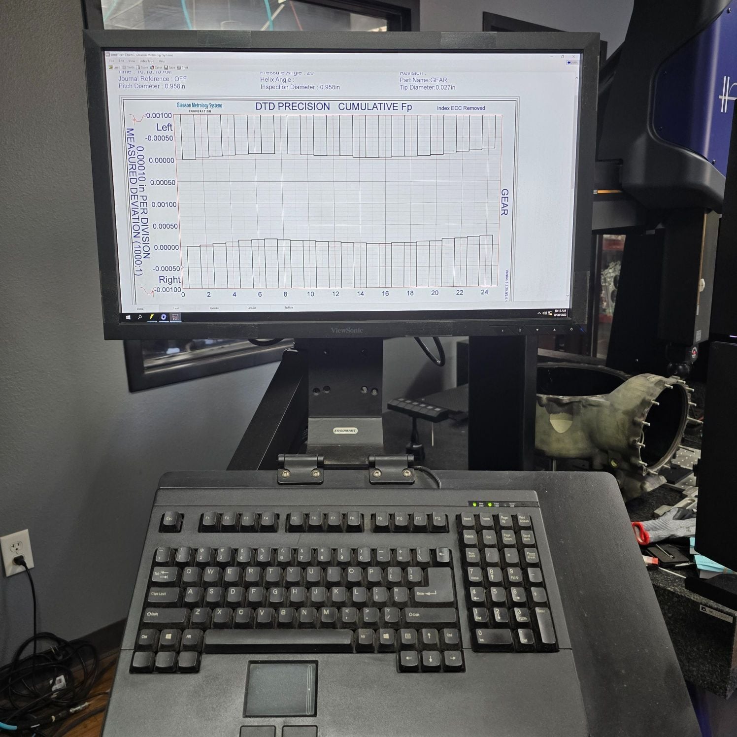 Gleason #300GMS, CNC gear tester, well equipped with many probes & tooling, charting, software, new 2019/2020 - Image 6