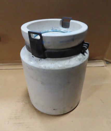 U.S. Stoneware, jar roller mill jar, ceramic jar, 1.5 gallon, 5" opening diameter, no locking bar - Image 2