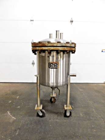 25 gallon Lee #25SS, 316 Stainless Steel pressure tank, 20" dia. x 18" straight wall, 125 psi @ 353°F, 1.5" - Image 1