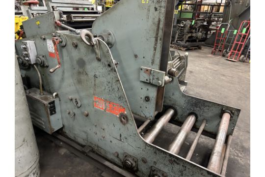 4000 lb. Rowe #B20-C4000J, coil cradle & straightener, 20" x .080" stock, 50" outside dimension, variable - Image 3